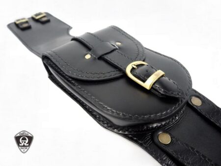 Genuine Leather Tank Strap and Pouch